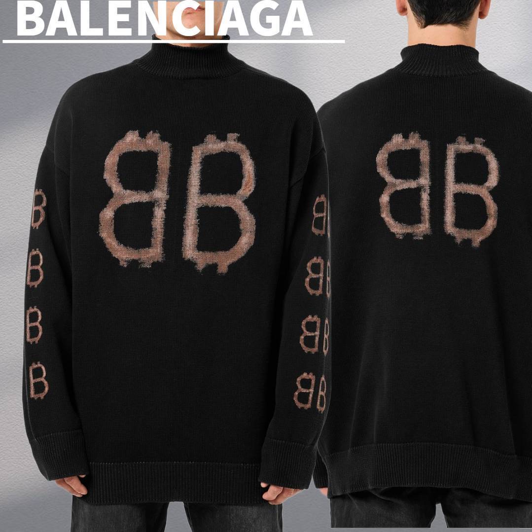 関税込【BALENCIAGA】Crypto BBプリント フーディー