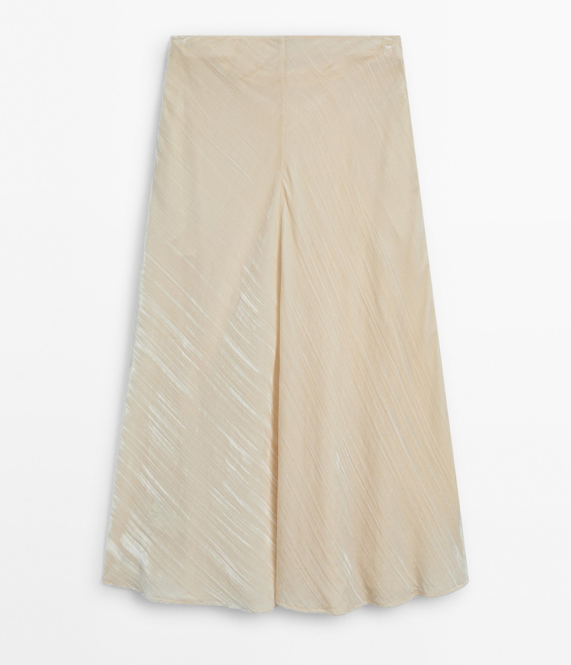 ☆日本未入荷*Massimo Dutti*新作*シルクベルベットスカート/N☆ ☆日本未入荷*Massimo Dutti*新作*シルクベルベットスカート/N