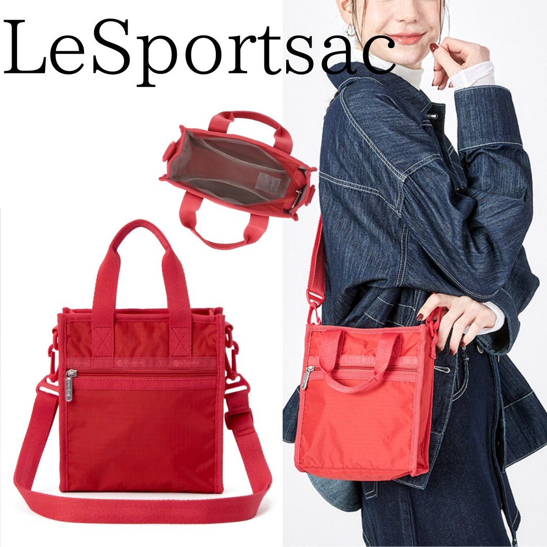 ■LeSportsac■MINI N/S TOTE ロージーレッド
