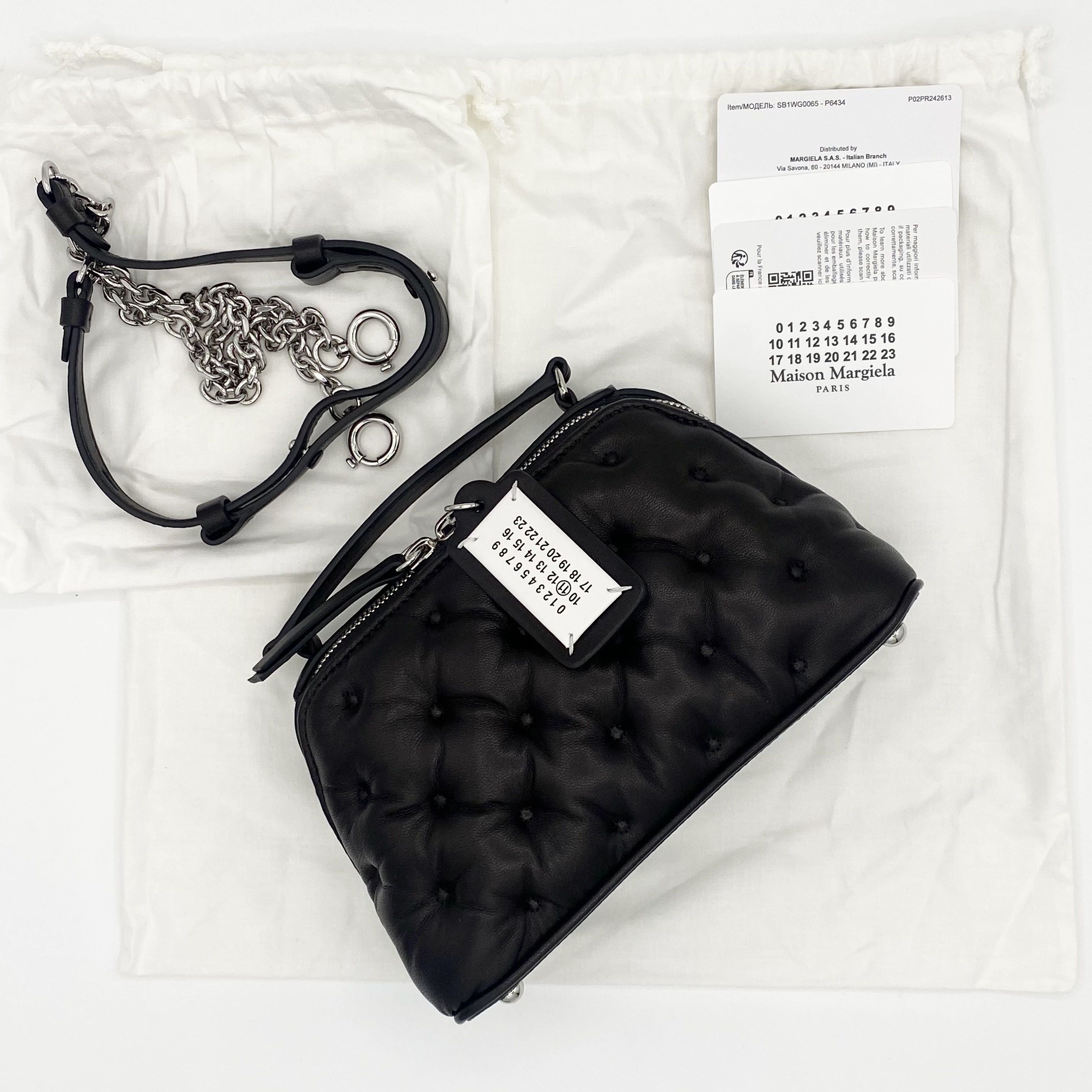 関税送料無料【Maison Margiela】Glam Slam Trapezoid handbag