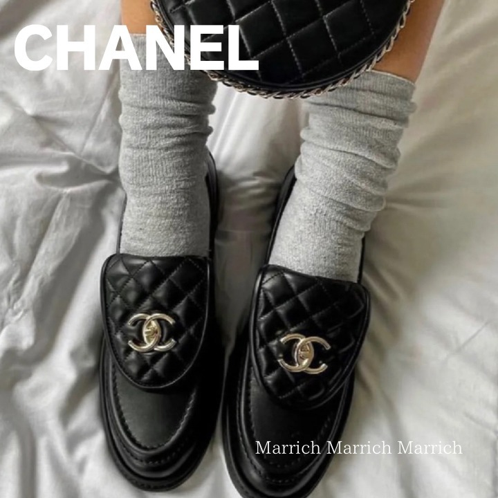 CHANEL《履き心地抜群♪エレガント》ローファー ロゴ