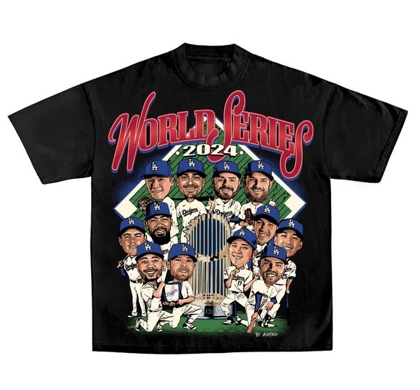 ASHTRO☆ドジャース・ワールドシリーズ優勝記念Tシャツ☆激レア