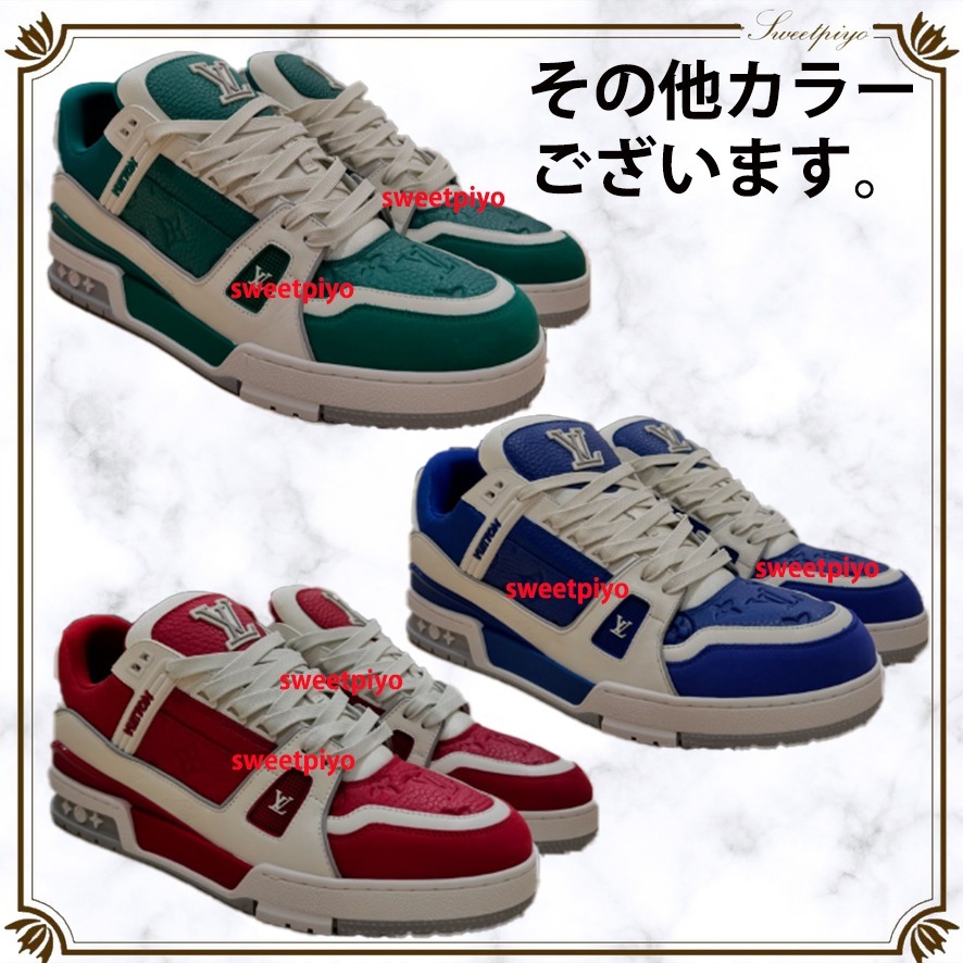 ルイヴィトン☆スニーカー ロゴ レザー モノグラム ヴィンテージ