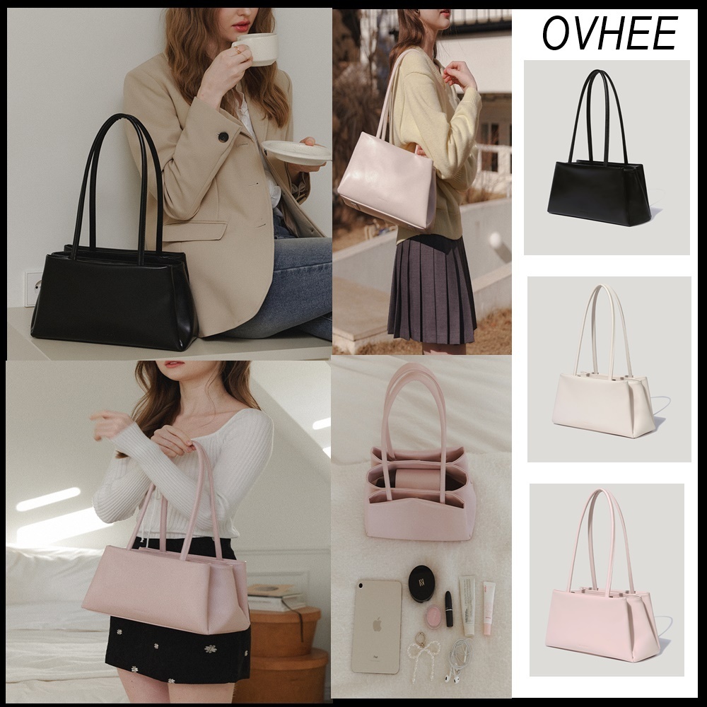 韓国人気★OVHEE Rian Shoulder Bag Black★肩掛け トートバッグ