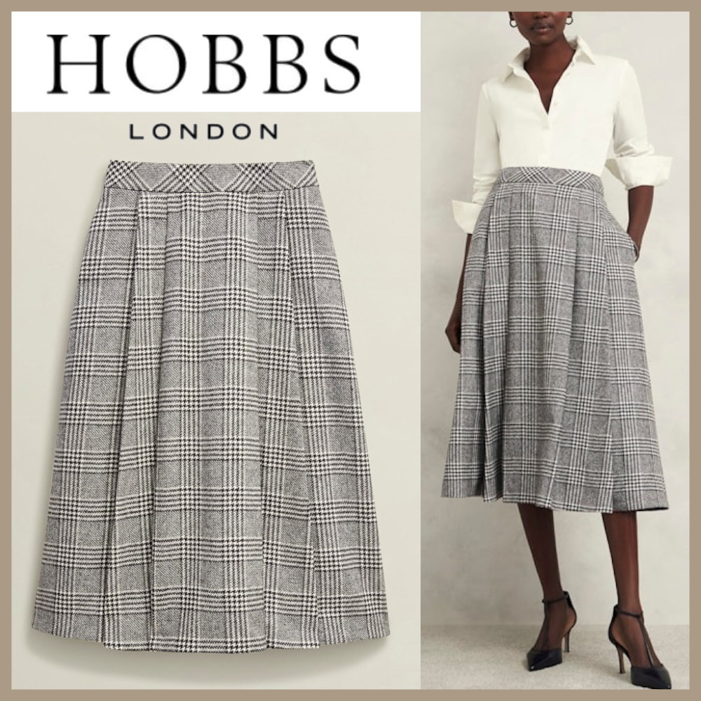 ★Hobbs London★ ブレア ウール フル スカート