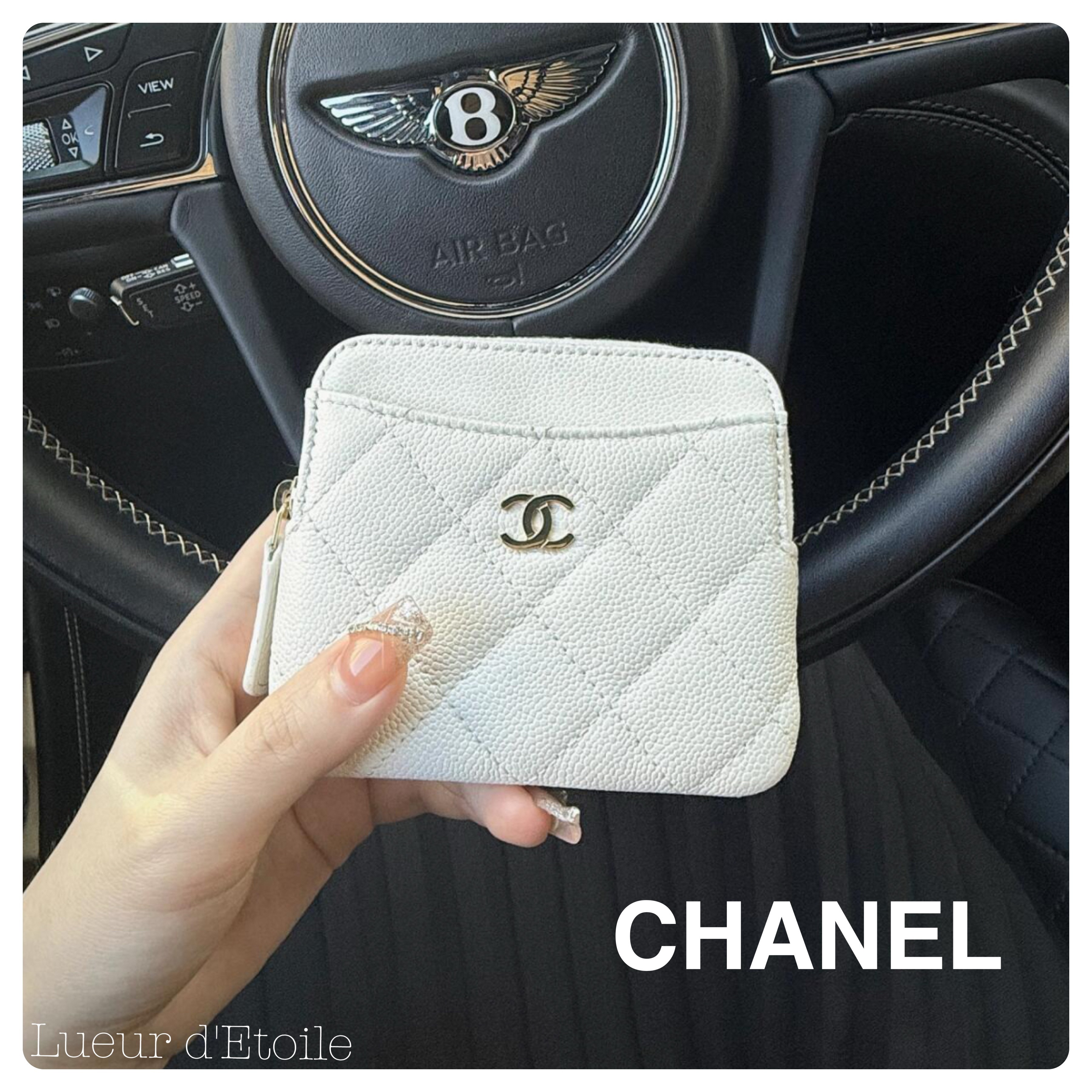 【スリムなのに収納力◎】CHANEL ショートウォレット 財布
