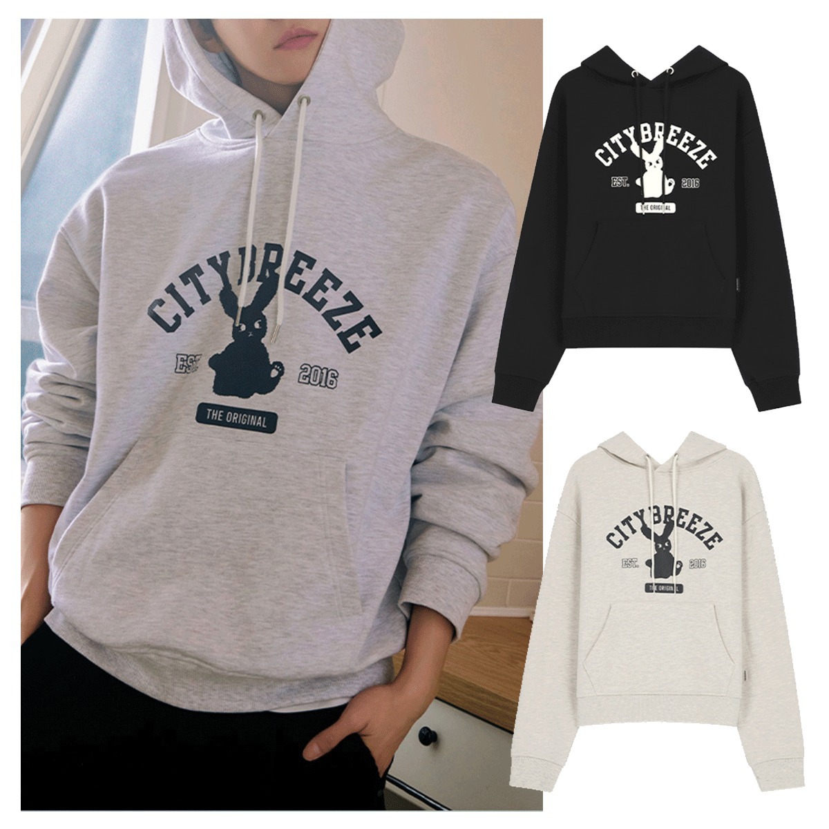 Citybreeze × NCT City Fluffy Graphic Hoodie 4BNY295