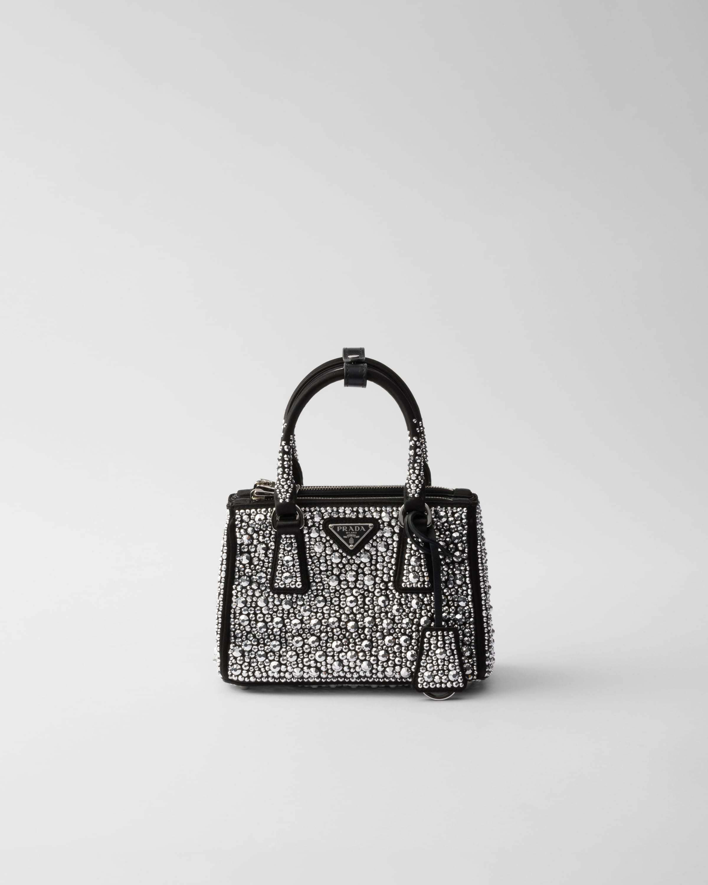 Prada Galleria satin micro-bag with decorations ハンドバッグ