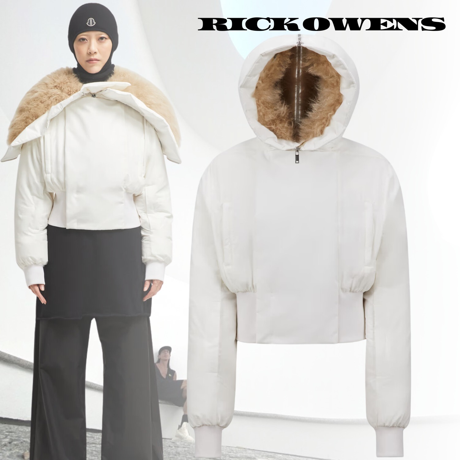 RICK OWENS MONCLER モンクレール Alice フードショートダウン J209N1A00009M442625U_X.jpg