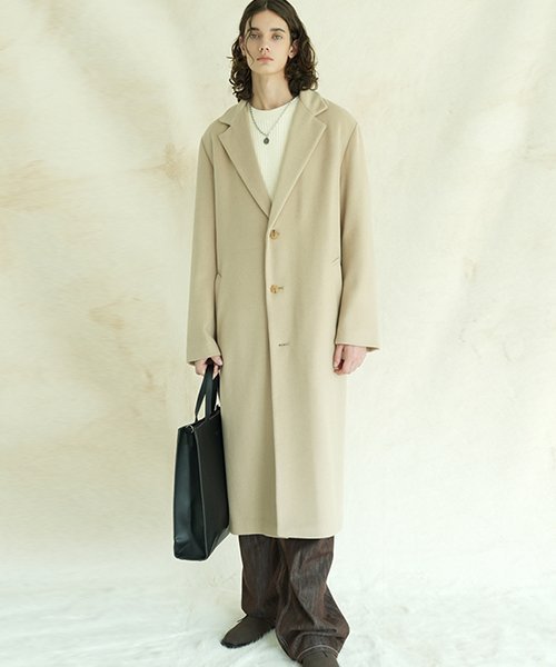 アウターその他 AVANDRESS Unisex flex long overfit coat dark beige