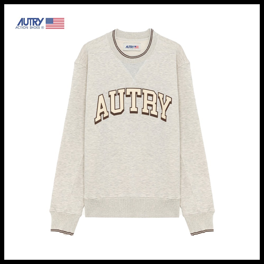 ★AUTRY★SWEATSHIRT IN GRAY HEAVY JERSEY★