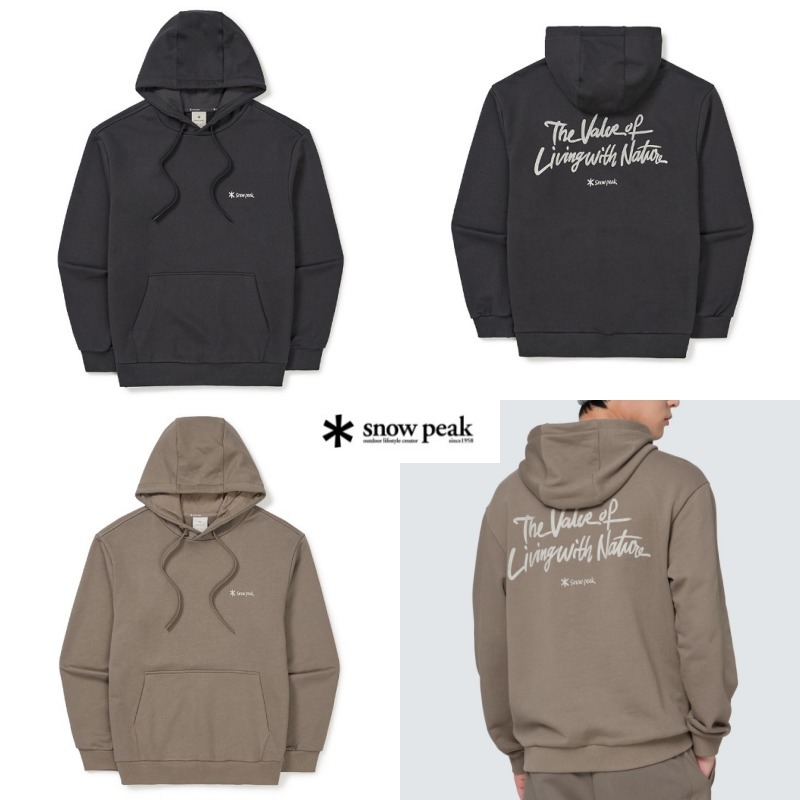 snow peak×Sung nakjin レタリング フーディー 2colors