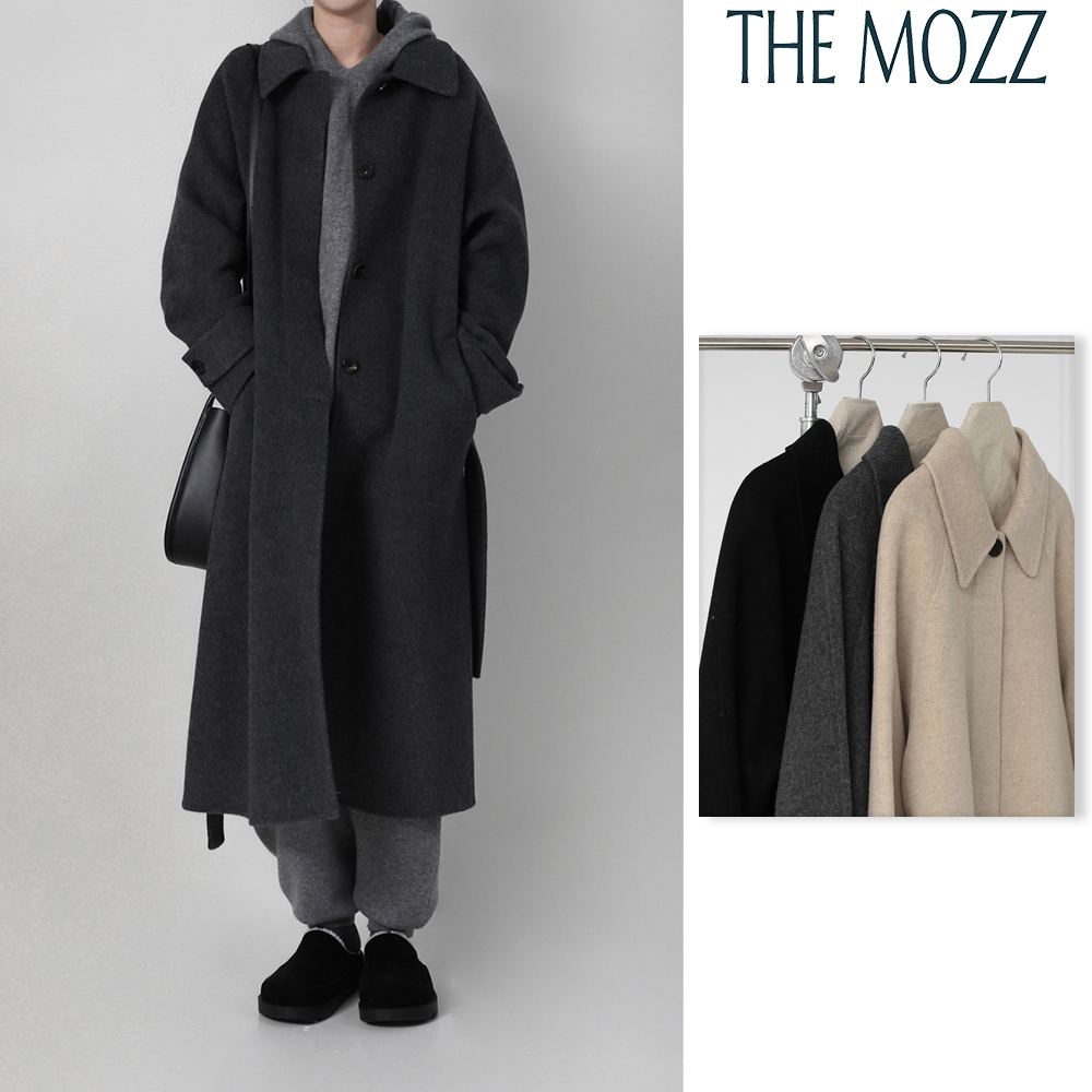 【THE MOZZ】[Premium] Close Maxi Hidden Long Coat
