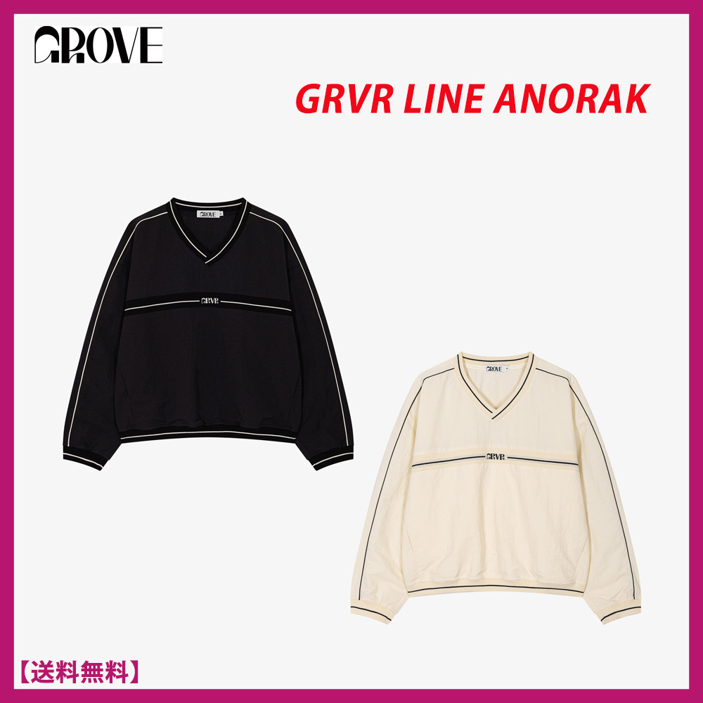 [24FW☆新作]★GROVE★GRVR LINE ANORAK★ライン アノラック★