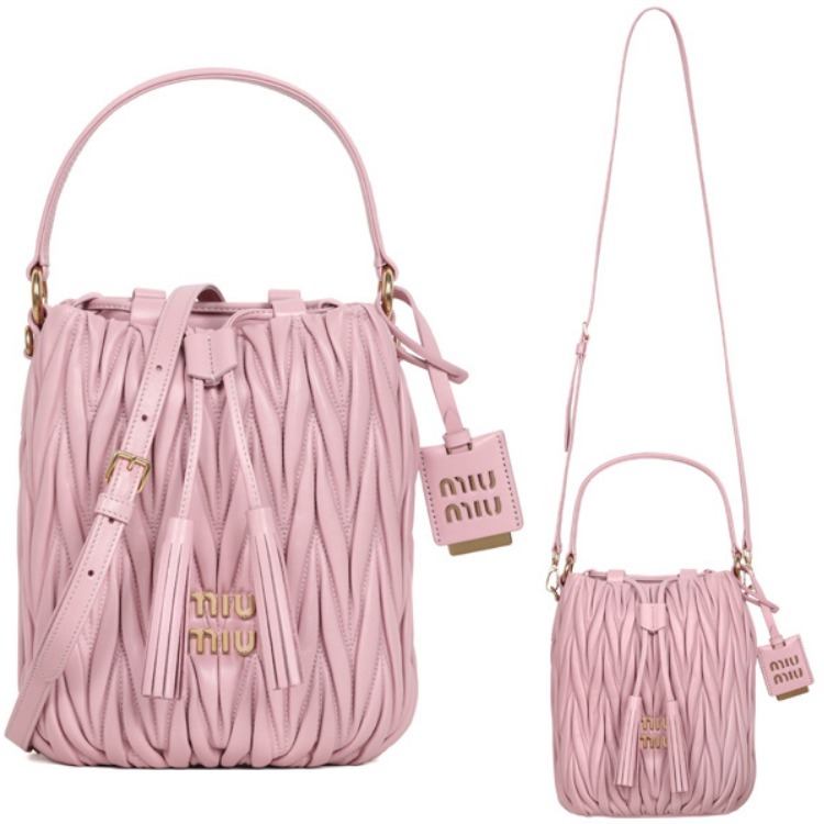 miumiu☆MATELASSE マテラッセ 2WAY バケットバッグ