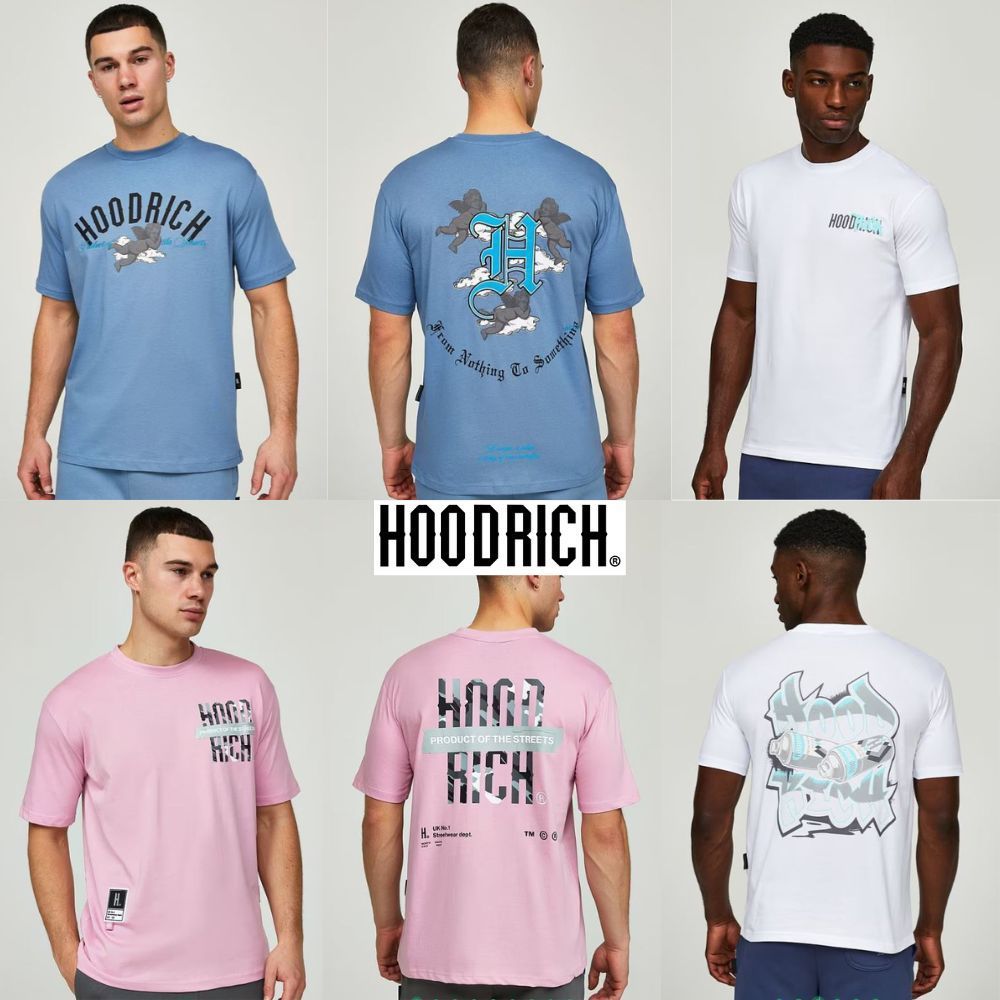 Hoodrich 限定 バックプリントロゴ コットン Tシャツ カモ