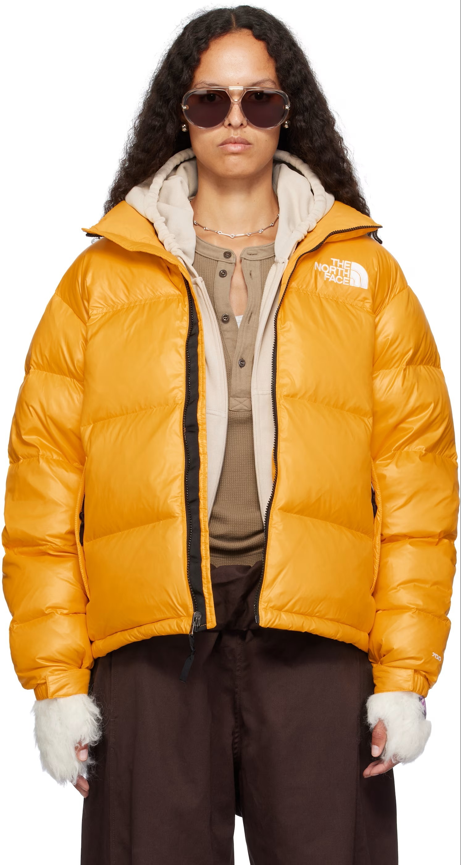 ★The North Face★ イエロー 1996 レトロ ダウンジャケット