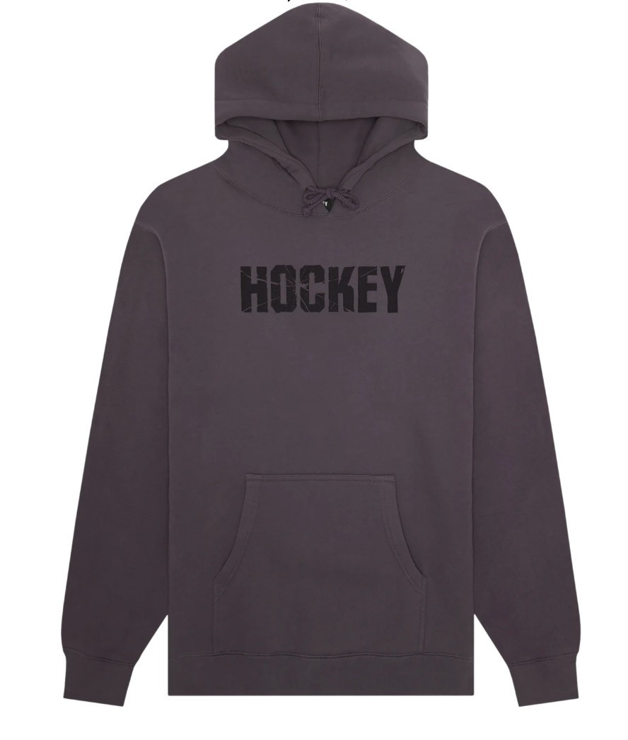 【HOCKEY】PUFF PRINT SHATTER HOODIE CHARCOAL
