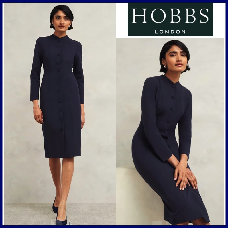 キャサリン妃愛用♪【HOBBS】上品クラシカルワンピース