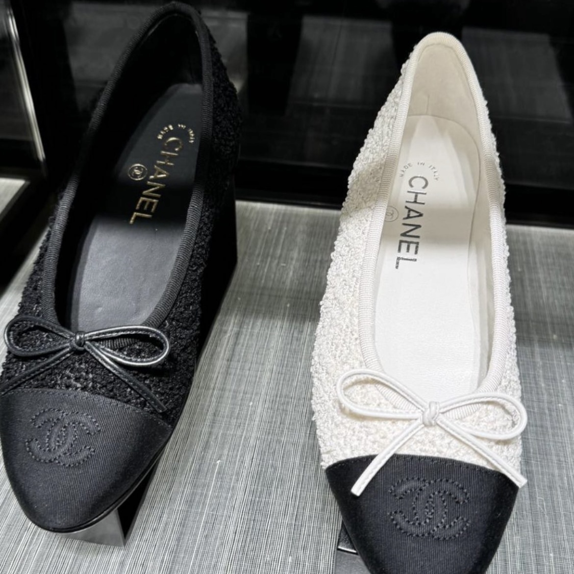 大人可愛い【CHANEL】大人気 バレリーナ バレエシューズ