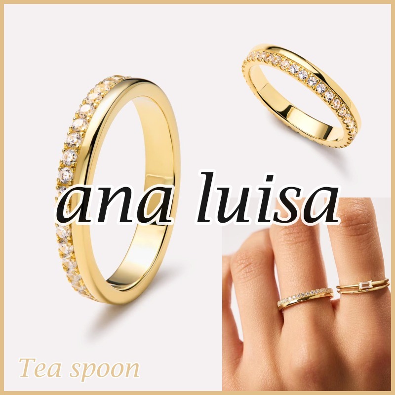 ana luisa◆14K Gold Band Ring セリーヌダブル☆ラッピング無料