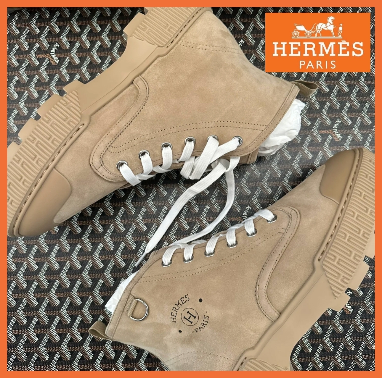 〈オシャレ男子♪〉HERMES ショートブーツ イティネレール