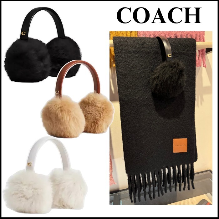 超やわらかい★COACH★シアリングイヤーマフ