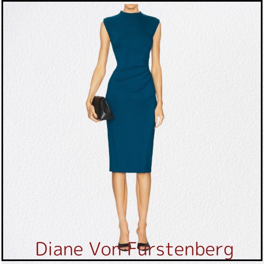DIANE von FURSTENBERG DARRIUS ドレス Dark Ocean