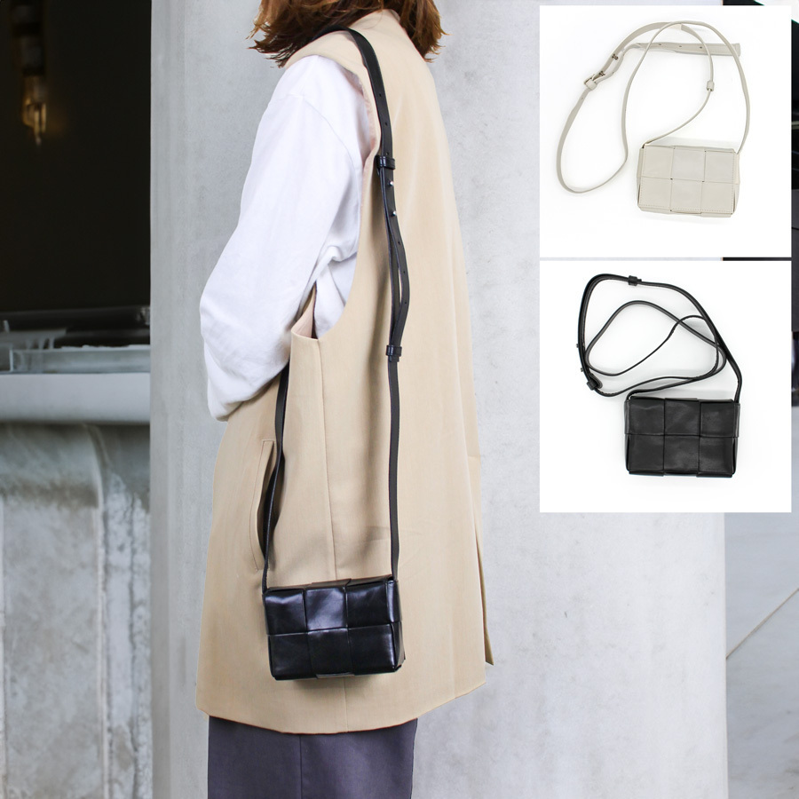 Lenina】サナ着用 FLORlA shoulder cross bag_black☆追跡付