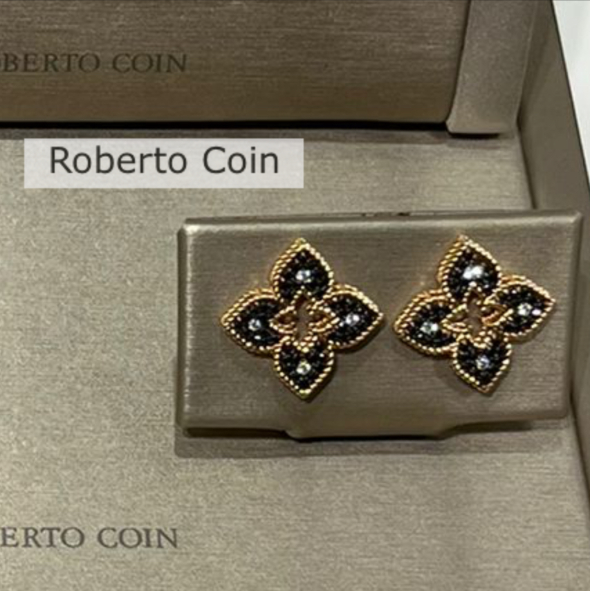 ROBERTO COIN ヴェネツィア プリンセス フラワー ピアス ダイヤ