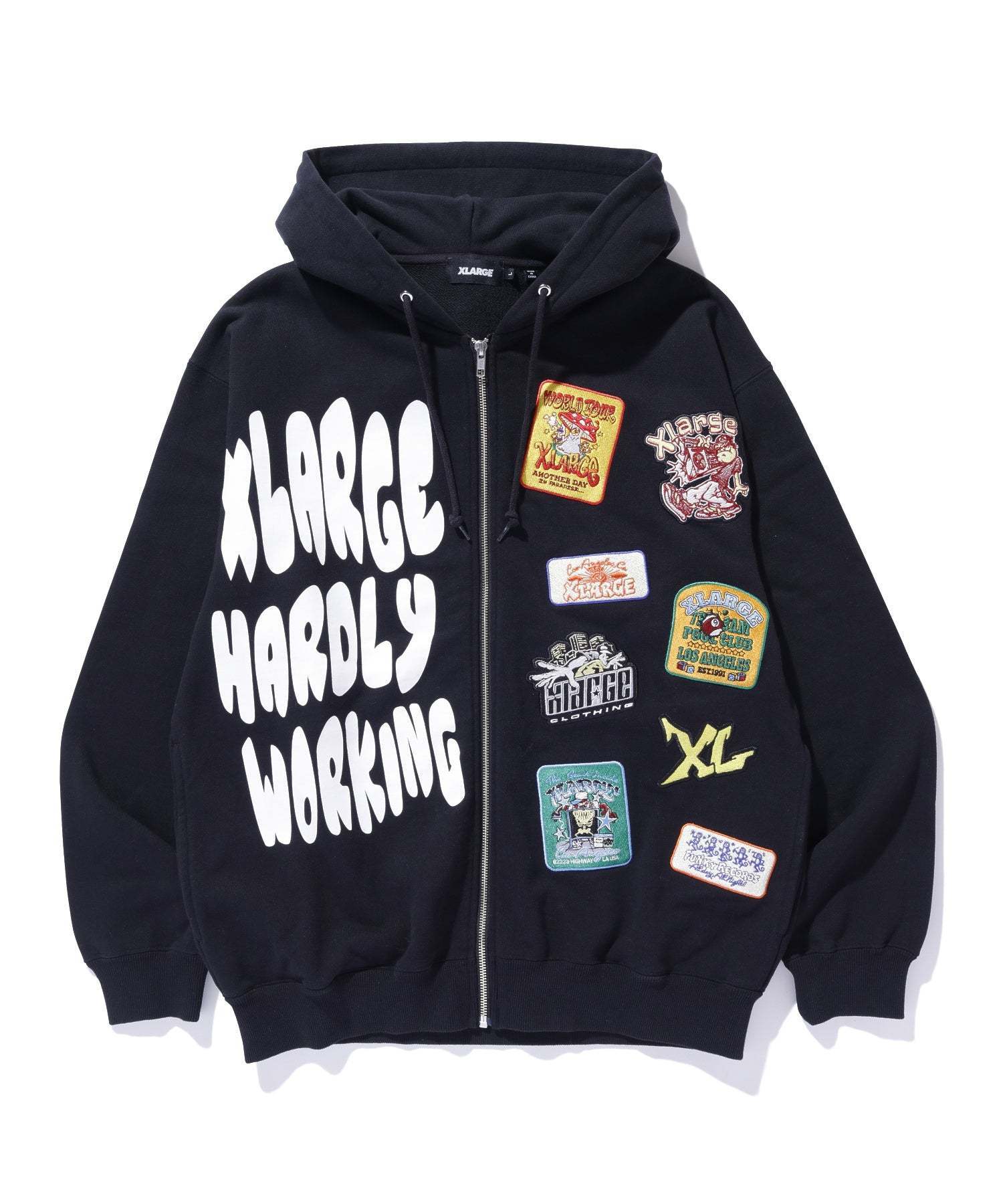 XLARGE】MULTI LOGO ZIP UP HOODED SWEATSHIRT (X-Large