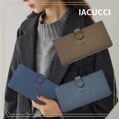【IACUCCI】ロゴ レザー アバ ロングウォレット CERVO