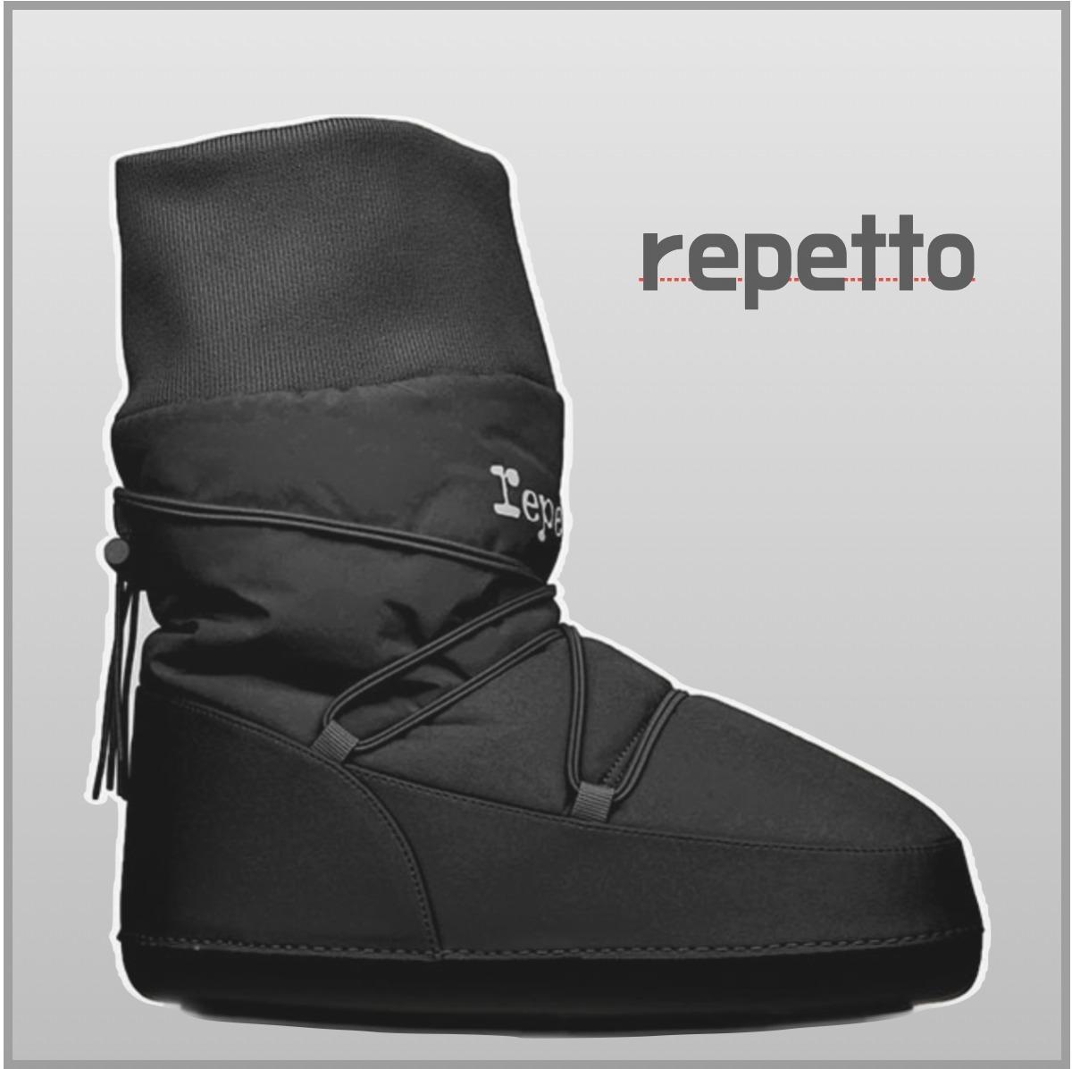 repetto レディース フラット ブーツ 撥水 ロゴ【国内発送】