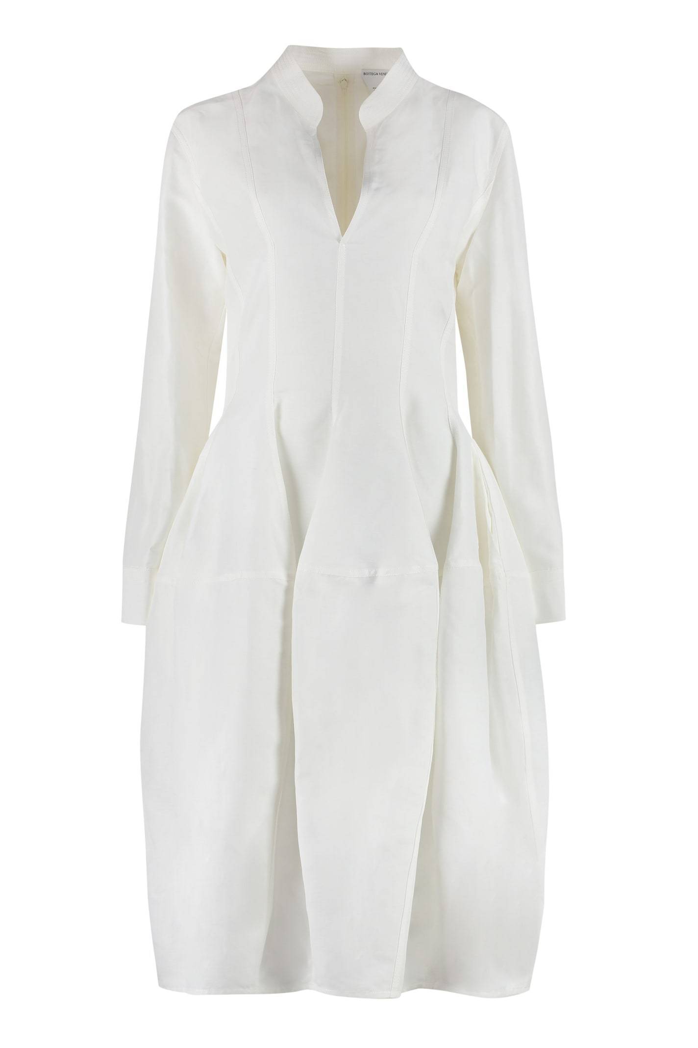 【送料&関税込】Bottega Veneta Linen And Viscose Dress