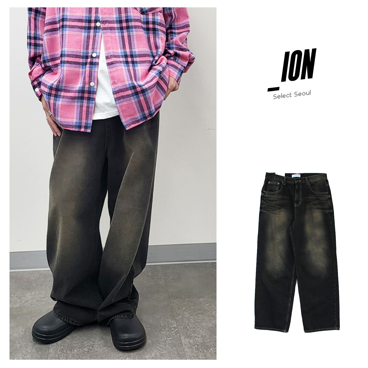 【IONSEOUL】Maple Domingo Denim Pants 4JH620