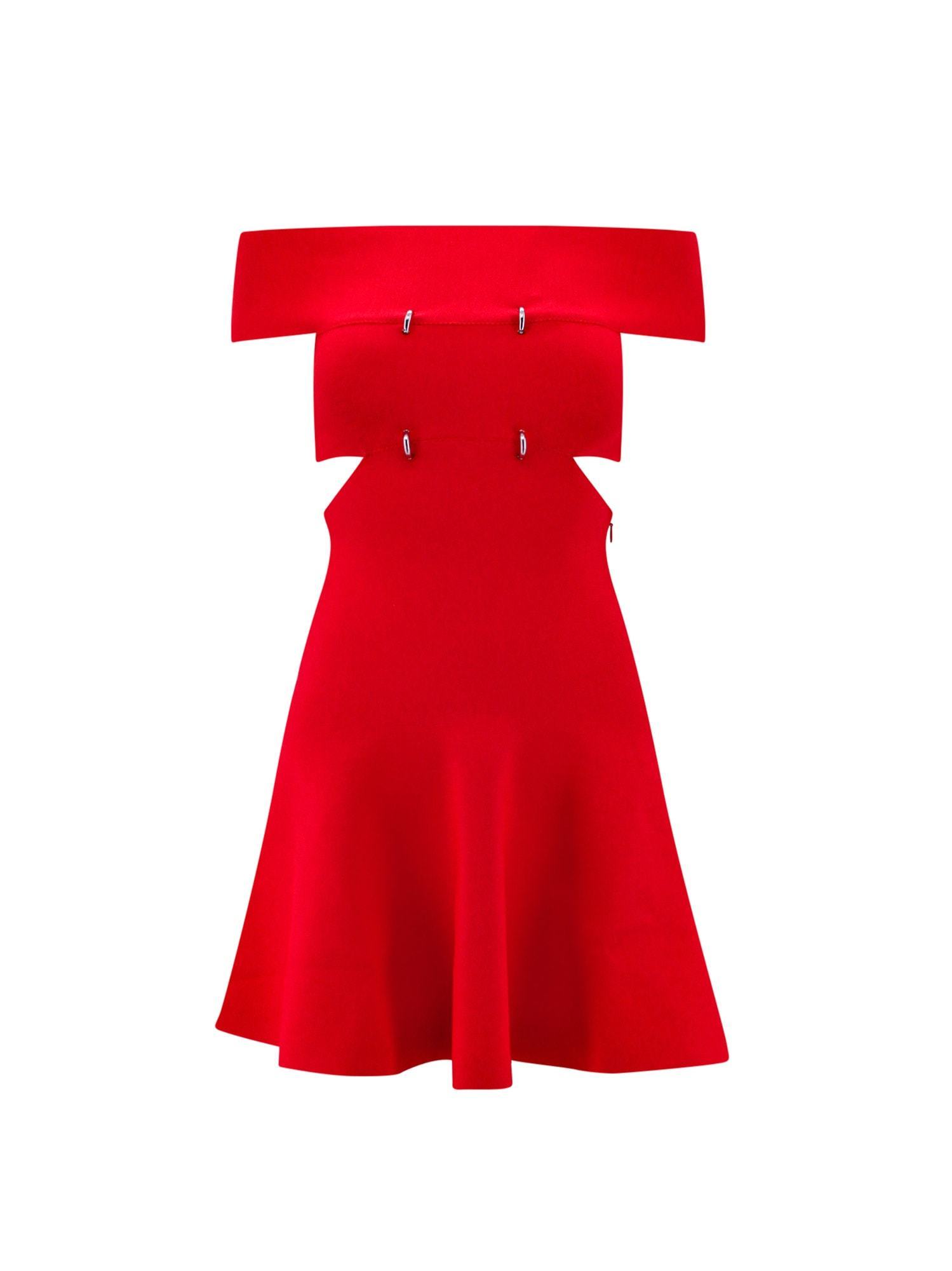 【送料&関税込】Alexander McQueen Off-shoulder Slashed Dress
