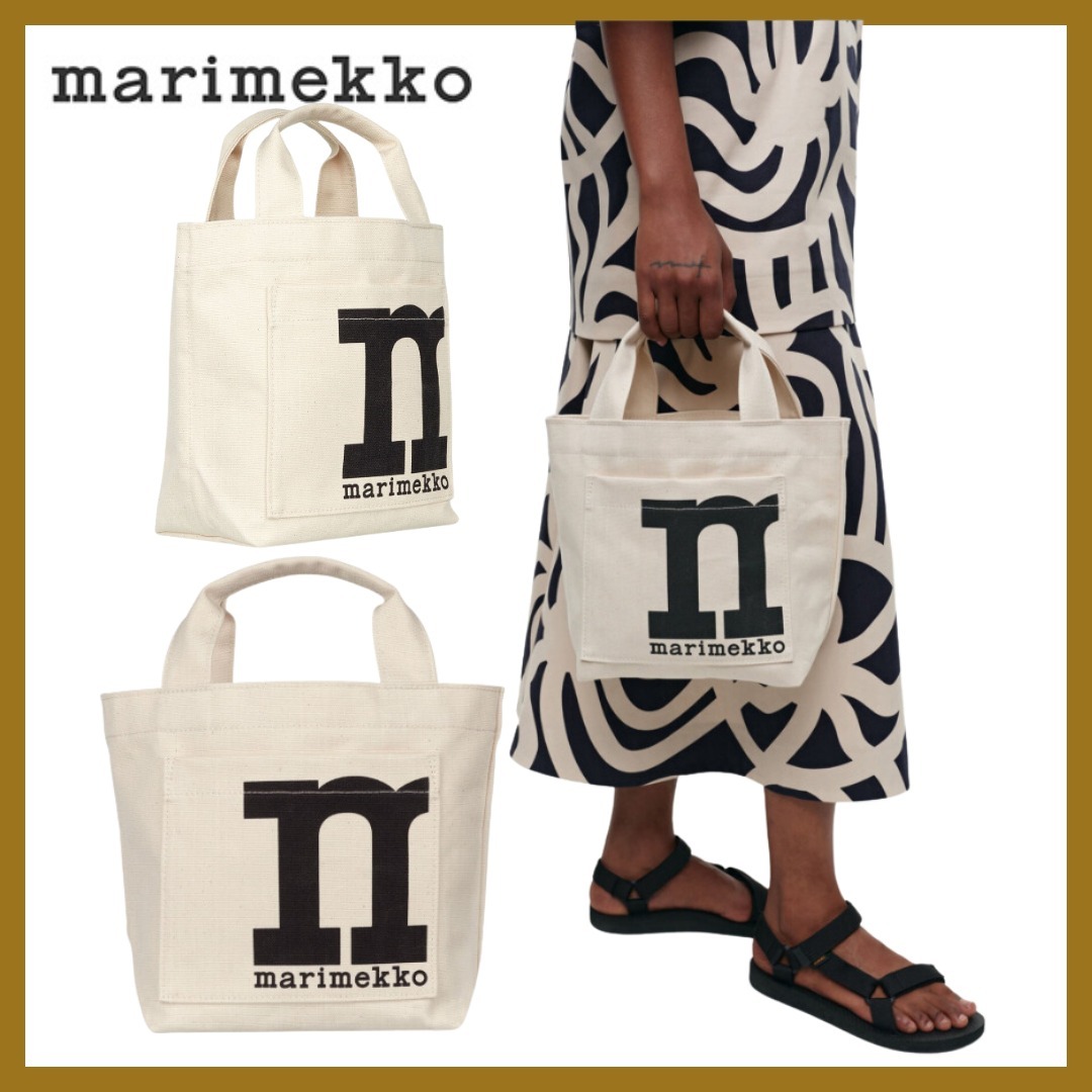 サブバックに便利 *marimekko* MonoMini Tote Solidトートバッグ