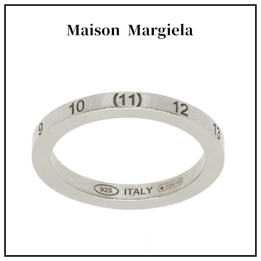 【Maison Margiela】シルバー Numerical リング 2mm