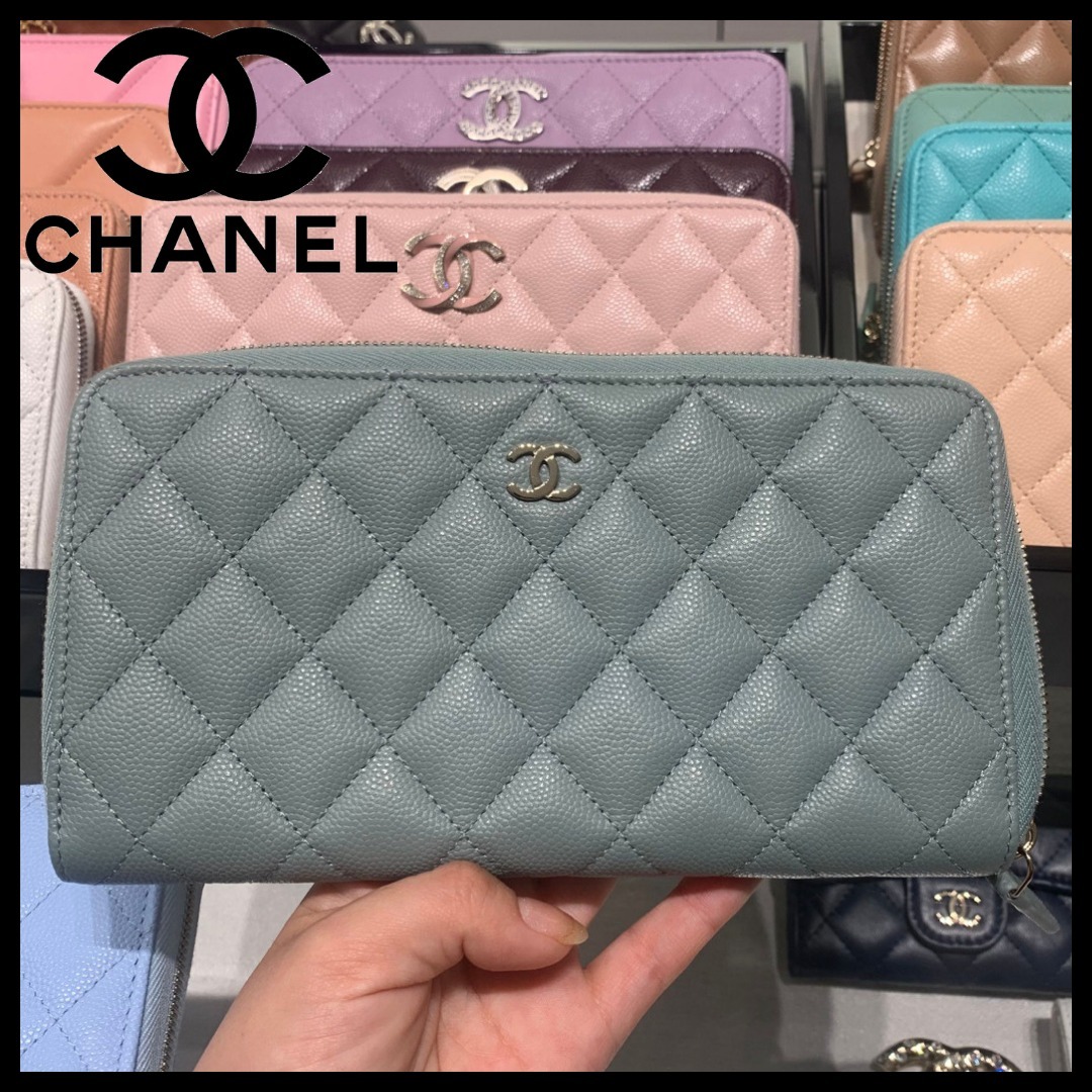【CHANEL】シンプルスタイル♪ロングウォレット