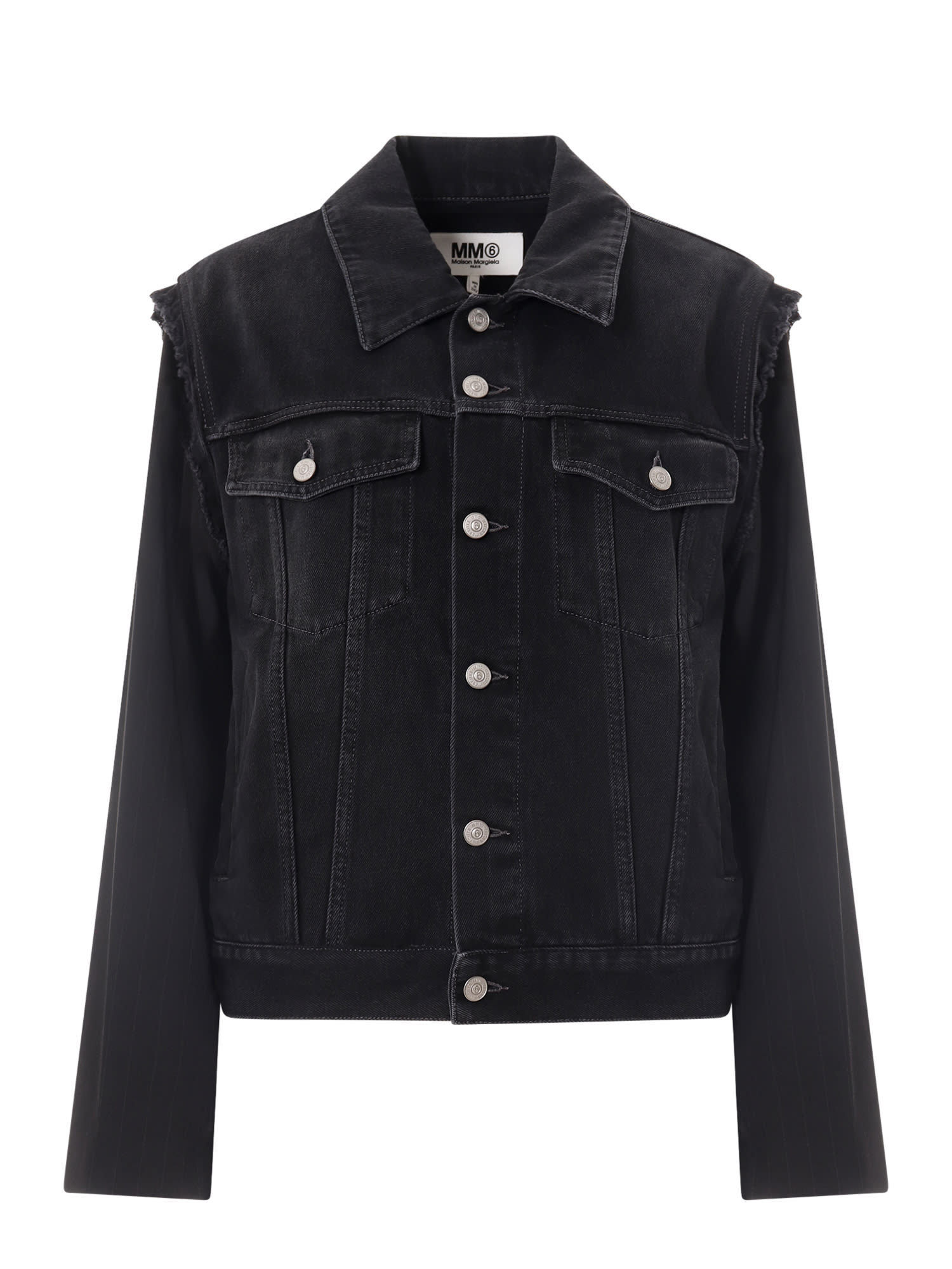 【送料&関税込】MM6 Maison Margiela Denim Striped Wool Sleev
