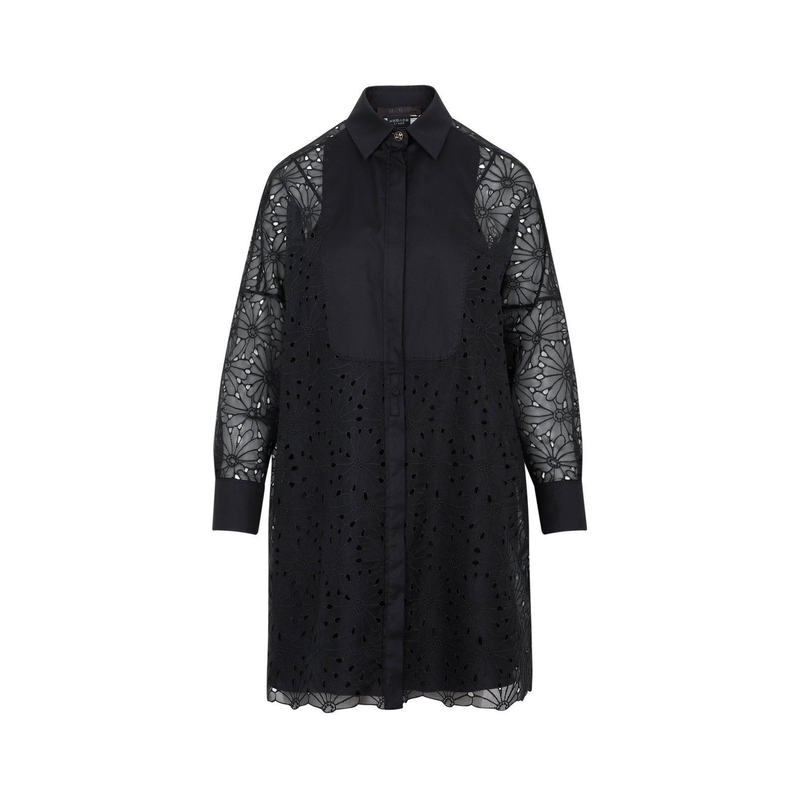 【送料&関税込】Max Mara Embroidered Contrasted Dress