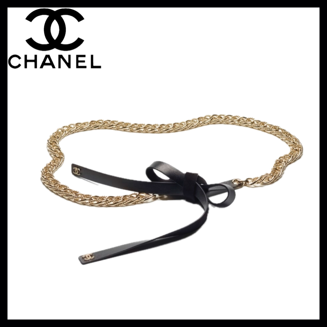 リボンが可愛い♡【CHANEL】チェーンベルト