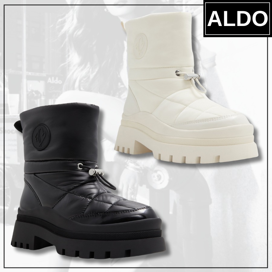 【追跡あり!】ALDO キルティング ラグソール ウインターブーツ