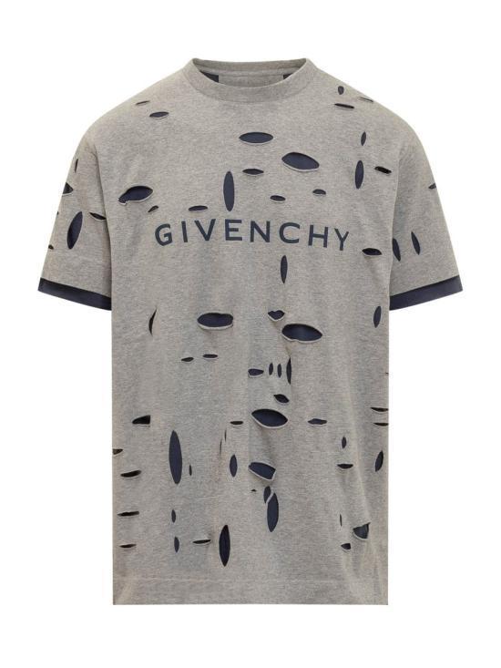 Tシャツ・カットソー GIVENCHY Men Tops BM716N3YK1063 063 GREY