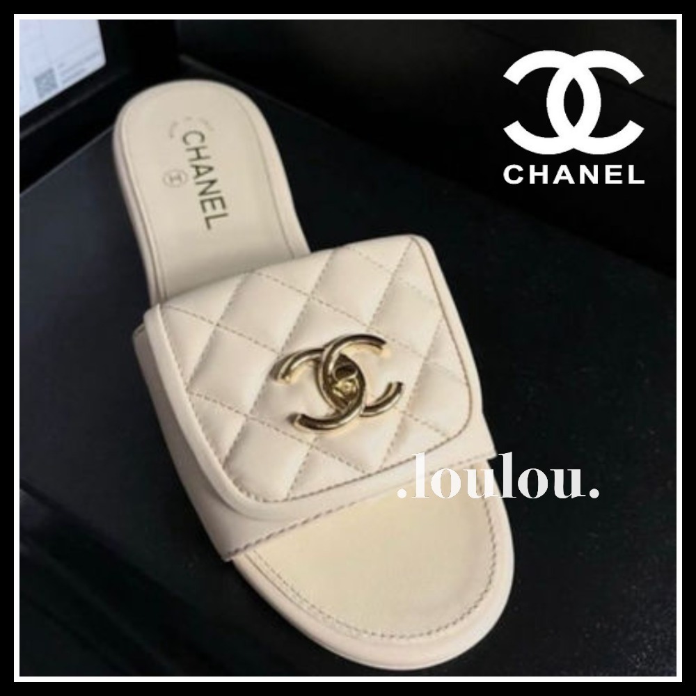 【25C/シンプルで大人スタイル♪】CHANEL サンダル