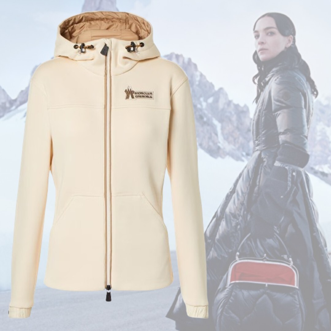 【希少】MONCLER Grenoble ロゴ入り コットン混紡ジャケット