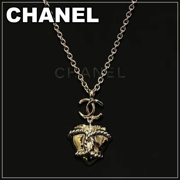 CHANEL 25C《ロープがCCに♪》ペンダントネックレス GD