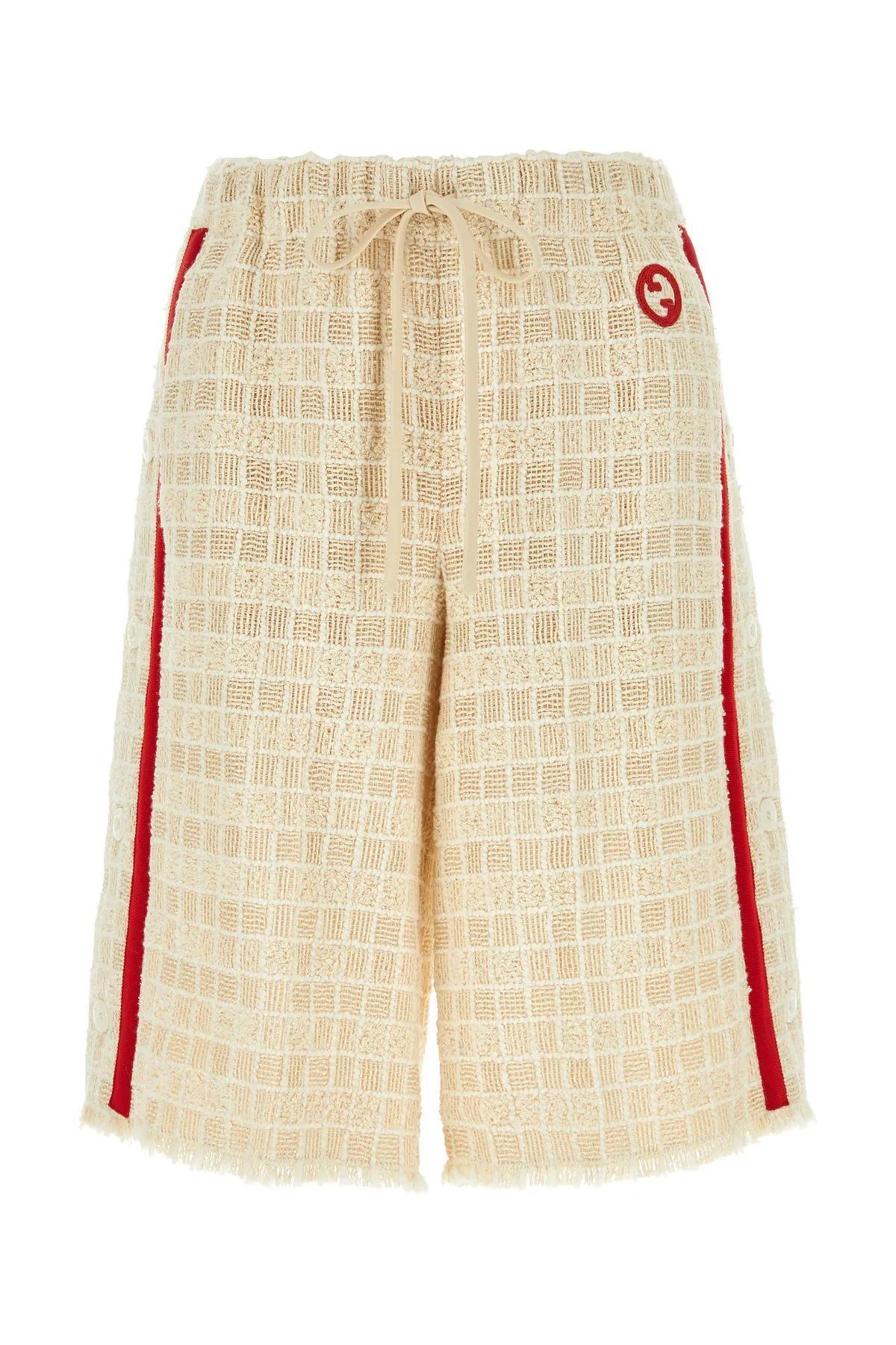 【送料&関税込】Gucci Sand Tweed Bermuda Shorts