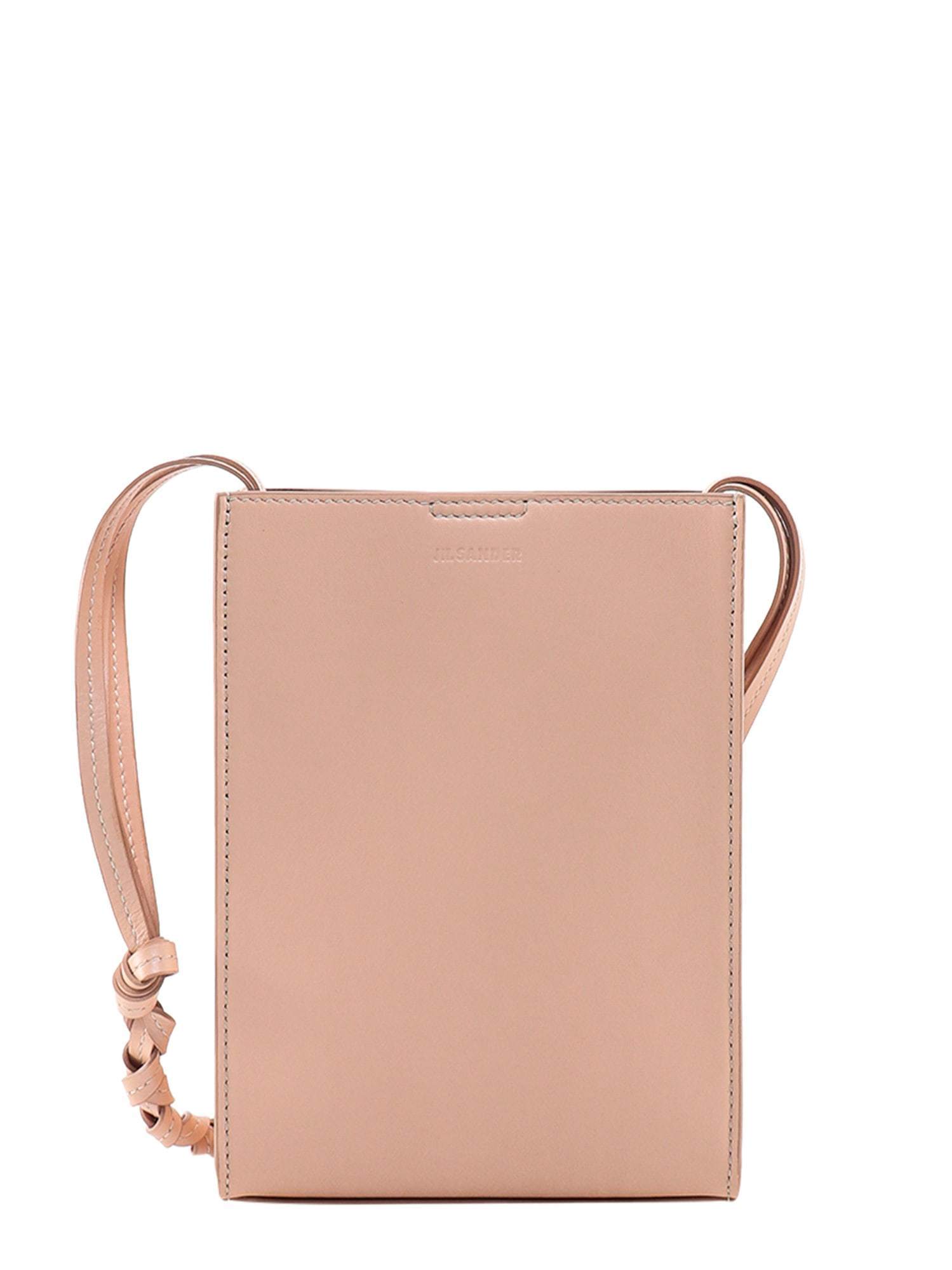 【送料&関税込】Jil Sander Skin Pink Leather Small Tangle Sh