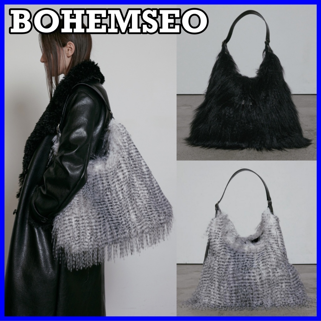 【BOHEMSEO】LONG HAIR STRAP HOBO BAG [正規品/関税・送料込み]